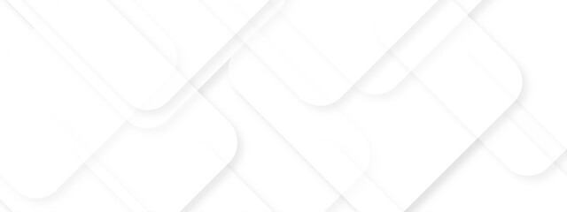 Abstract white background with diamond and triangle shapes. Modern Abstract white background design with layers and pattern. White color technology concept geometric line vector background.
