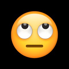 Fototapeta premium Face with Rolling Eyes Emoji 