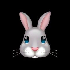 Fototapeta premium Rabbit Emoji 