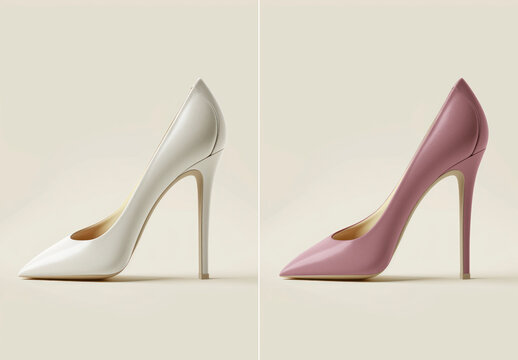 High Heel Mockup With Generative AI