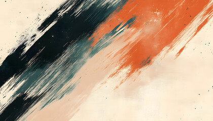 Random brush strokes in muted colors on a plain background, offering an artistic yet minimalist vibe