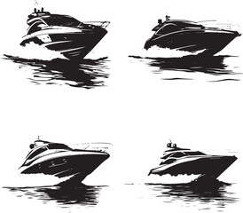 silhouette of a boat