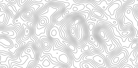 Topographic map background geographic line map with elevation assignments. Modern design with White background with topographic wavy pattern design.paper texture Imitation of a geographical map shades