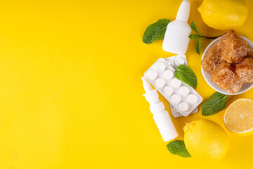 Traditional and alternative cold and flu treatments, pills, drops
