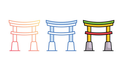 Chinatown icon design with white background stock illustration