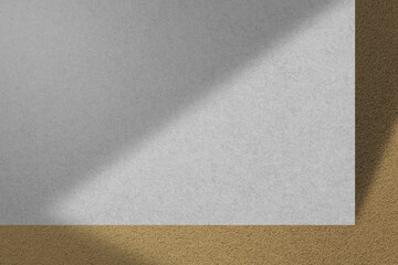 Scene Textured White Background Mockup with Shadow Overlay