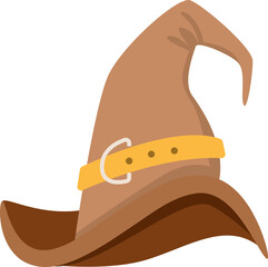 Obraz premium Medieval Pointed Hat Illustration 