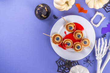 Funny kids pancake breakfast for Halloween