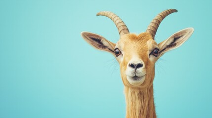 Elegant Antelope with Graceful Horns and a Calm Gaze
