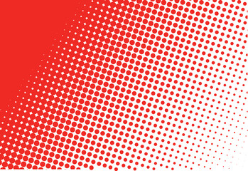 Gradient Red dot allover Print