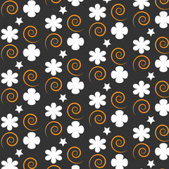 Abstract Floral Pattern Design Illustration