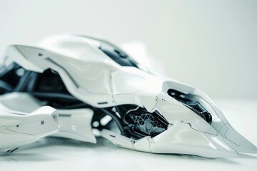 Articulated, angular joints in a futuristic design, AI generated