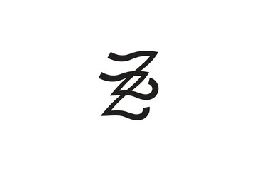 creative initial zz symbol logo design vector inspiration. simple monogram zz logo vector design template with elegant, modern and minimalist styles