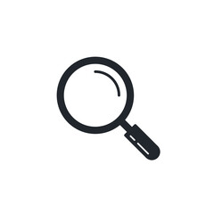 Search icon. magnifying glass symbol template for graphic and web design collection logo vector illustration