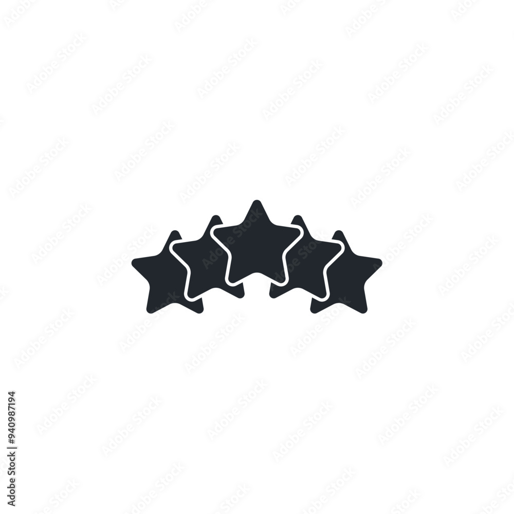 Poster Star icon. Rating symbol template for graphic and web design collection logo vector illustration