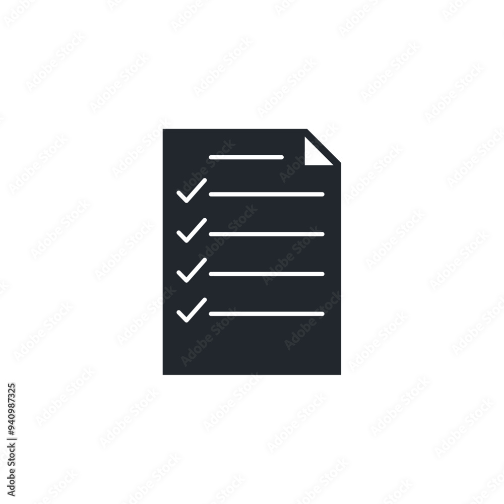 Poster list document icon symbol template for graphic and web design collection logo vector illustration