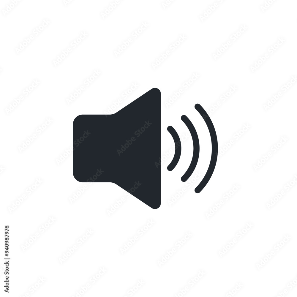 Poster volume icon symbol template for graphic and web design collection logo vector illustration