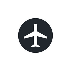 Airplane icon symbol template for graphic and web design collection logo vector illustration