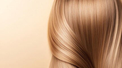 Fototapeta premium Hair treatment with a subtle, sweet scent, luxury care, aromatic and light