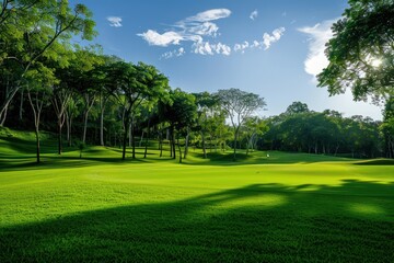 Green Golf Course Landscape