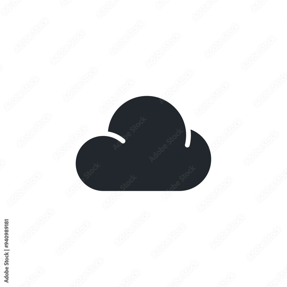 Poster cloud icon symbol template for graphic and web design collection logo vector illustration