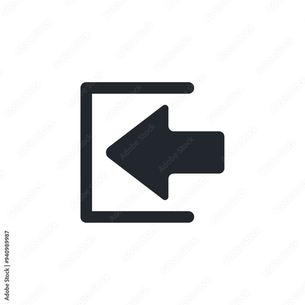 Poster login icon symbol template for graphic and web design collection logo vector illustration