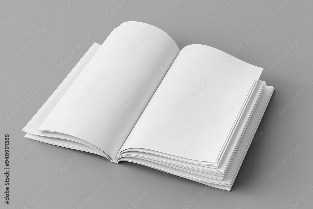 Poster the front cover of a cardboard folder with letterheads inside is empty and the inside has paper insi