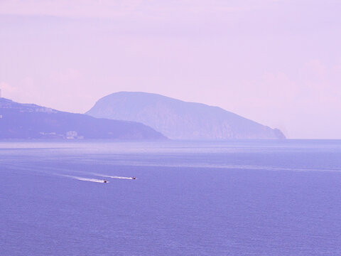 Rock sail at the yalta crimea