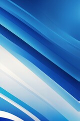 Obraz premium Abstract blue and white wave design, evoking a sense of motion and fluidity, perfect for modern and digital themes. 