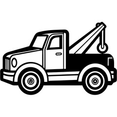 truck isolated on white