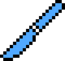 Obraz premium Knife icon. Medicine symbol. Pixel style.