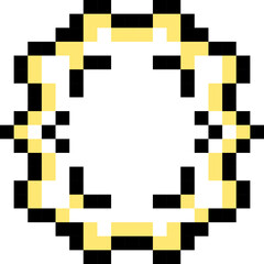 Infection icon. Virus symbol. Pixel style.