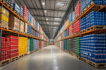 Fototapeta premium Food Warehouse Inventory