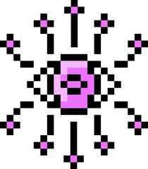 Eye icon. Communication symbol.