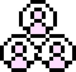 Community sign. Team icon. Pixel style.