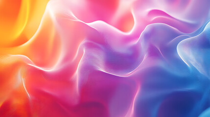 Fototapeta premium Minimalist style cover template with vibrant perspective 3d holographic shapes collection.