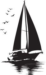 silhouette of a ship