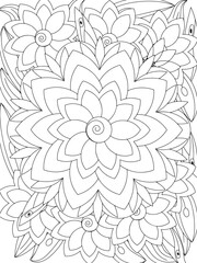 Flowers Coloring Book Pages Flowers Patterns