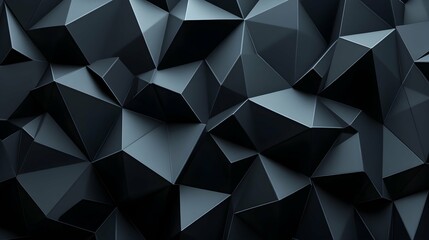 Obraz premium 3D rendering of a dark geometric background for commercial advertising