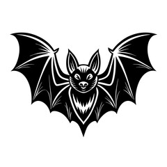 Halloween bat silhouette vector art