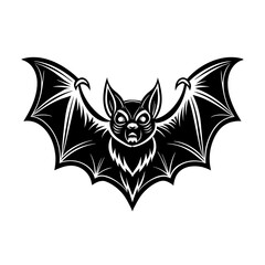 Halloween bat silhouette vector art