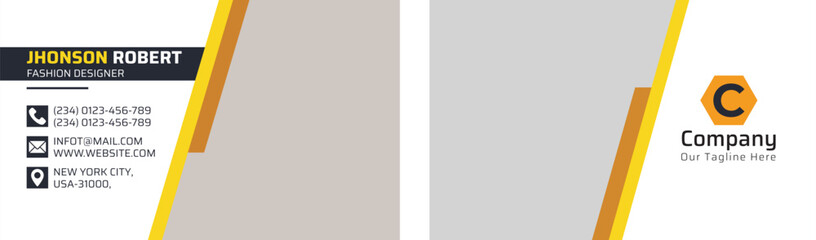 Obraz premium Stylish and contemporary design for business cards