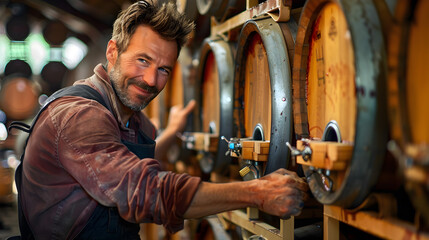 Winemaker in the Cellar: Crafting Fine Wine