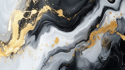 Liquid Marble Turquoise Gold Blue Template. Liquid Acrylic Painting Marble Stone Texture. Luxury Rich Grunge Motion Paint Design. Trendy Fluid Paint Digital Background. Blue Gold Stone Glister.