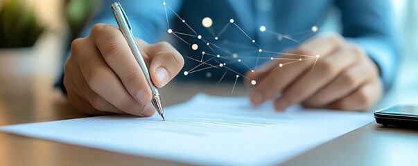 candidate crafting a cover letter, symbolizing personalized applications, with light effects illuminating the art of tailoring job applications.