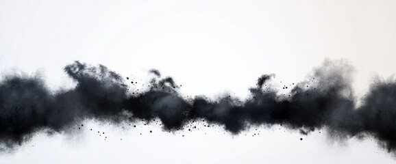 black ink grunge texture, high contrast, vector design, white background