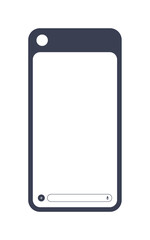 Social media mobile App story interface template. Video stories mock up.