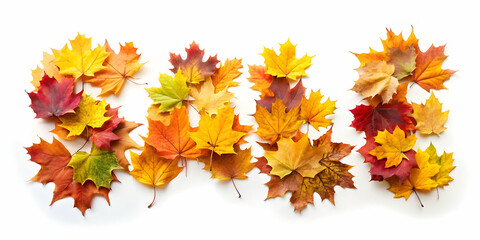 Fototapeta premium Sale design with heap of leaves