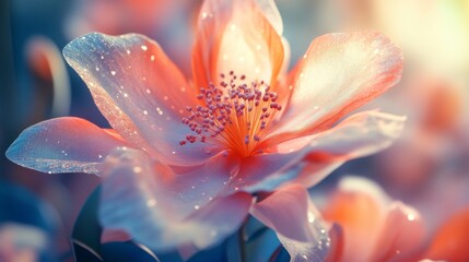 Fototapeta premium Delicate Pink Flower Petals in Soft Light.
