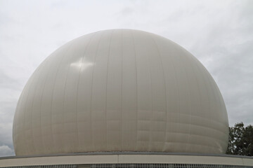 The dome of the Radom industrial monument in Raiting, Bavaria, Germany